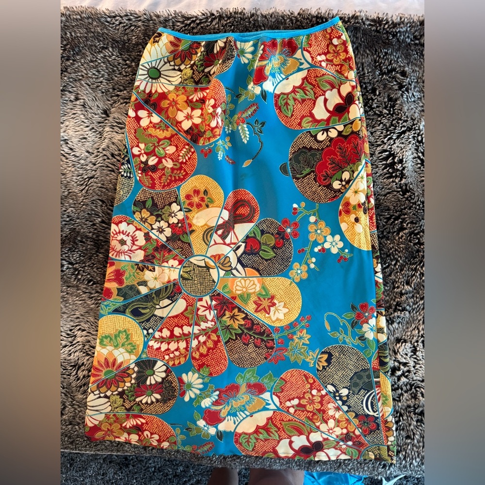 Colorful Floral Patterned Skirt- my favorite skirt! Tribal, cultural, cool!